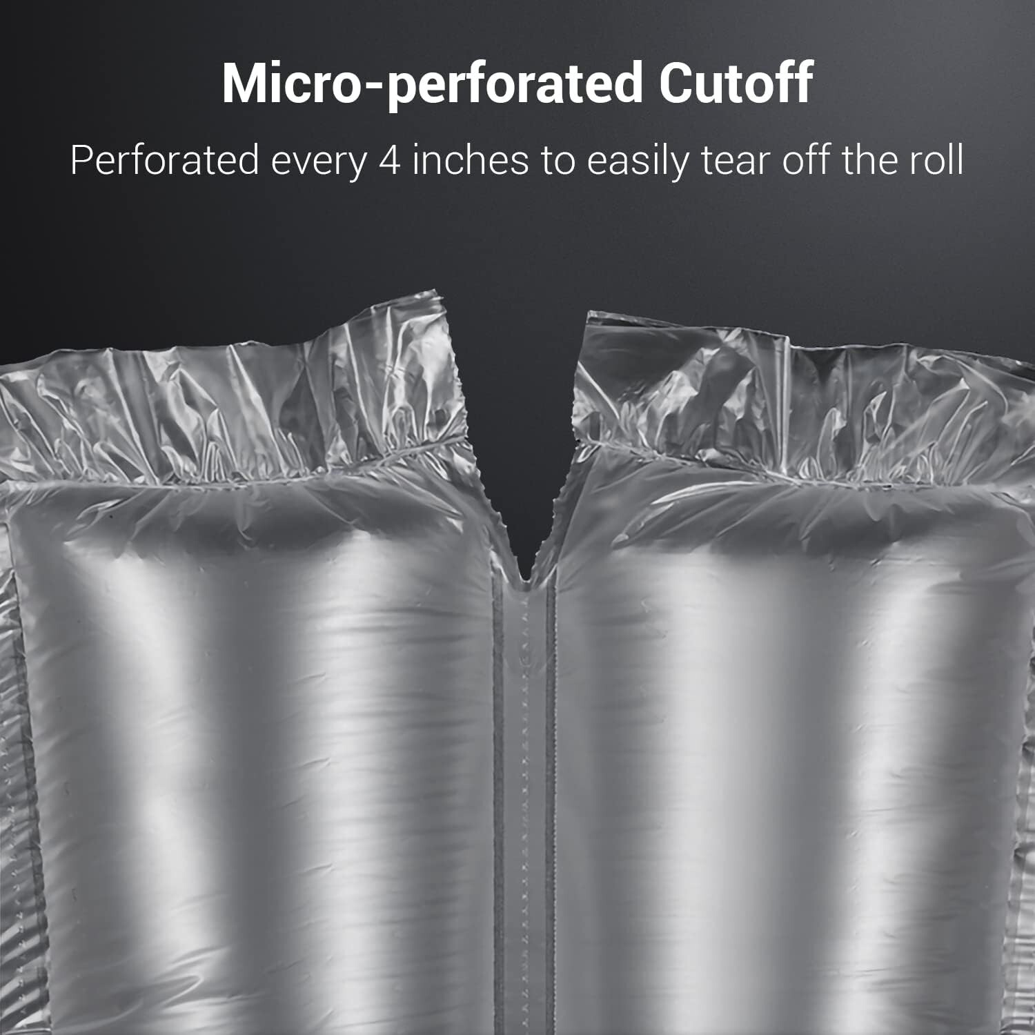 Air Pillow Film Bubble Cushion Roll Wrap Packaging 3000pc 984ft x 4″ x 8″