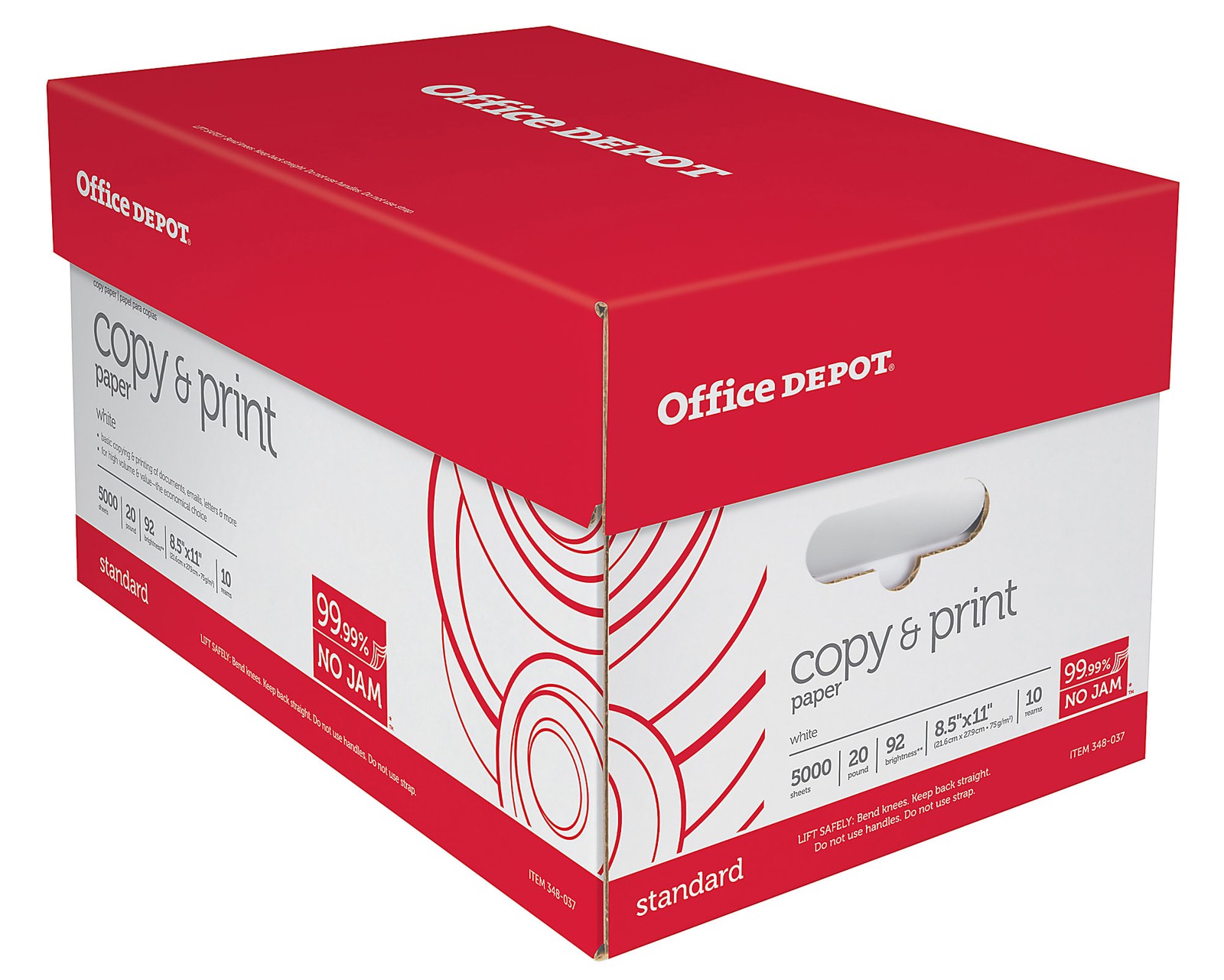 Office Depot Printer & Copy Paper 10 Reams, White, Letter 8.5″ x 11″, 5000 Sheet