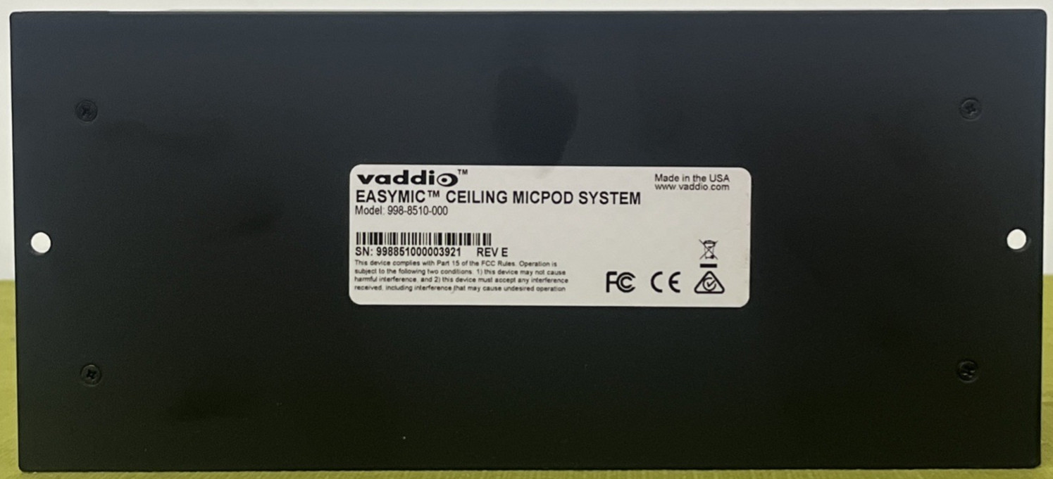 Vaddio EasyMic Ceiling MicPod System w/ Mic Drop Pod 998-8510-000