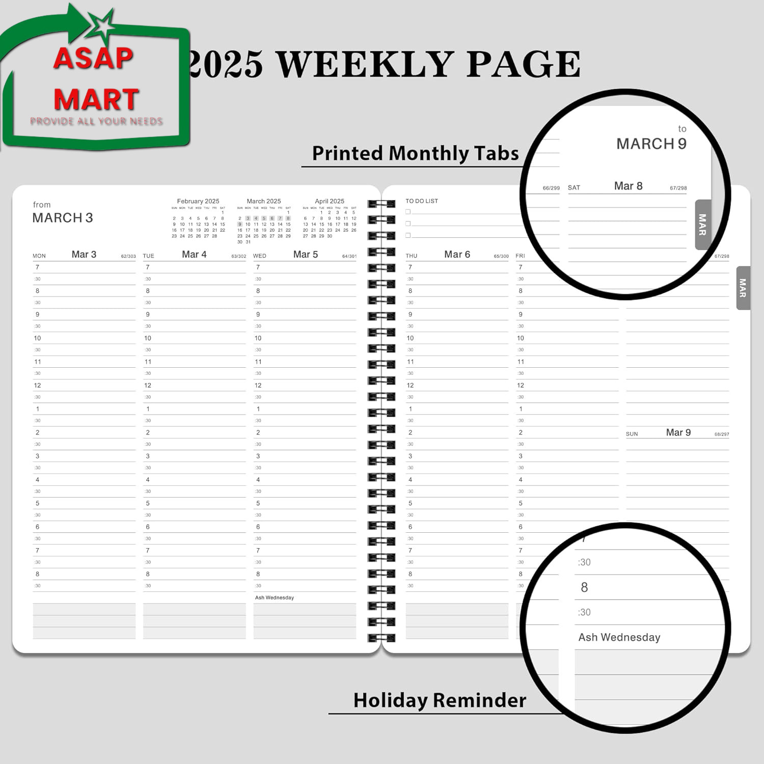 2025 Weekly Appointment Book & Planner – Jan 2025 – Dec 2025, 2025 Daily Hourly.
