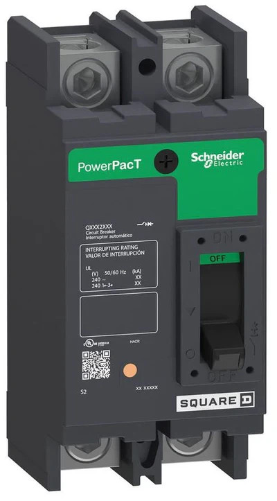 *QTY 2* Square D PowerPact Molded Case Circuit Breaker-100A 2-Pole 240V-QBL22100