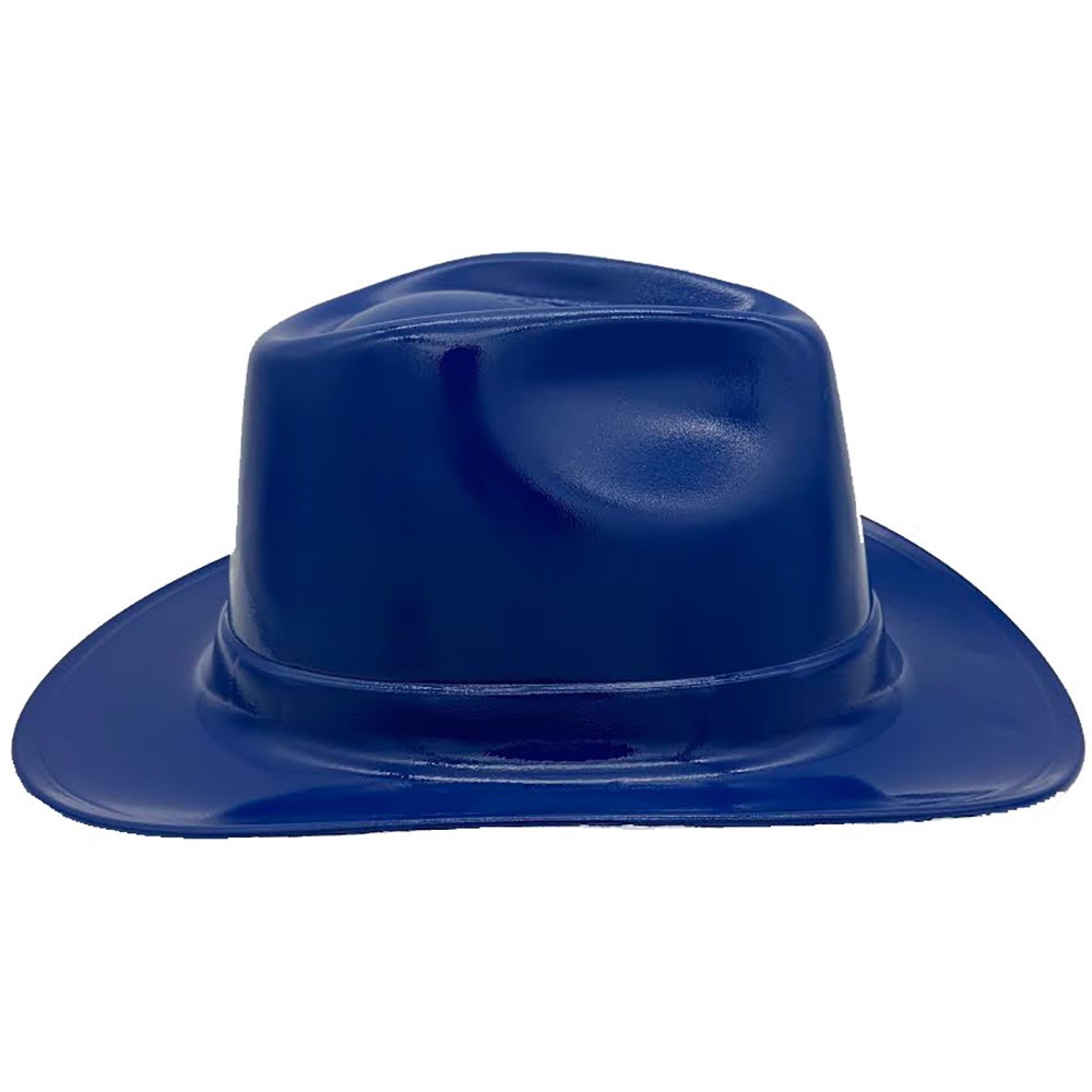 Occunomix Western Cowboy Hard Hat with Ratchet Suspension in Royal Blue