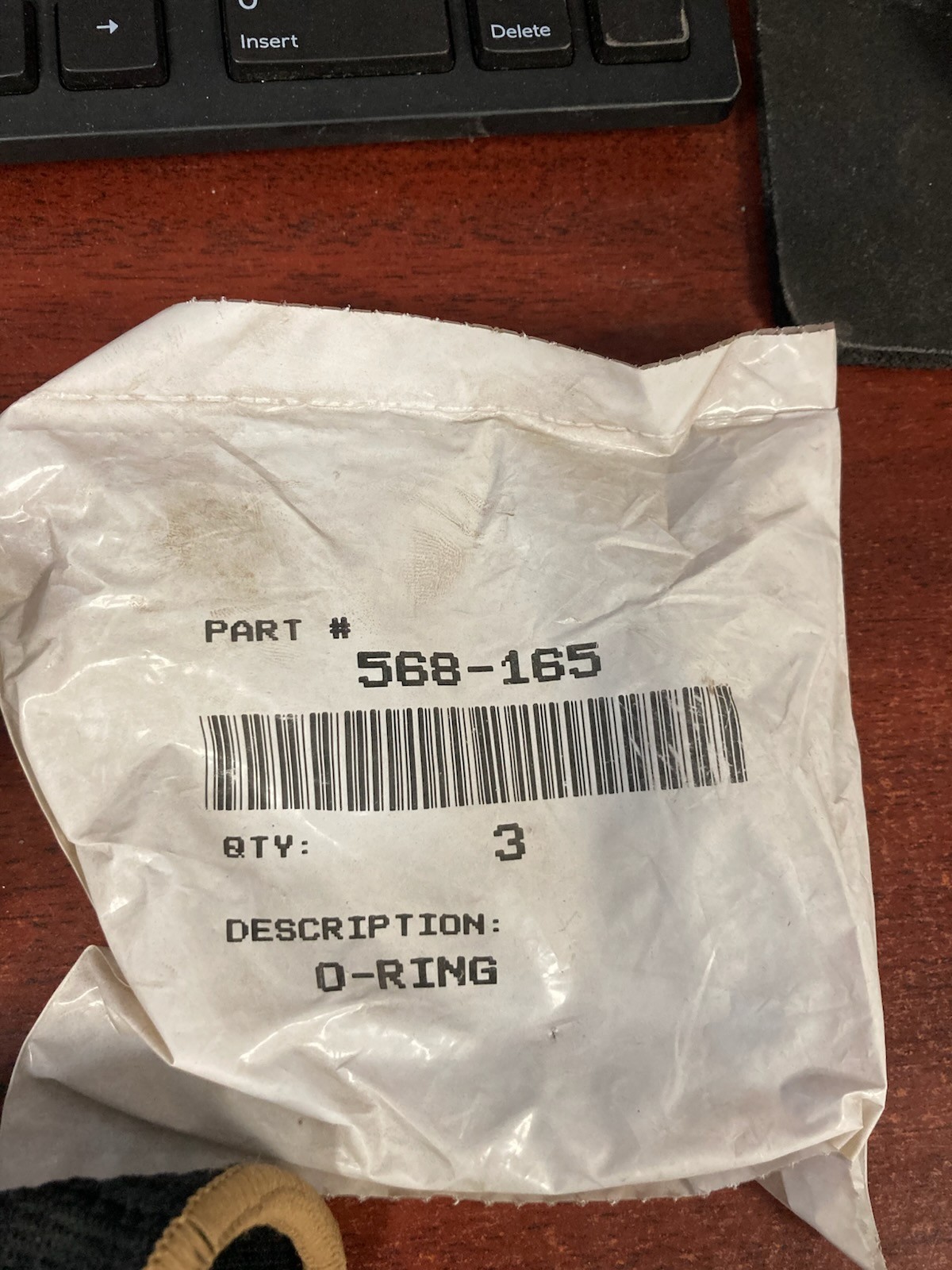 568-165, OR-70NBR-6-1/2×3/32-C/S(5), O-RINGS Pack of 3