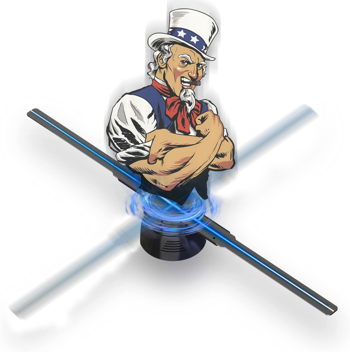 Christmas 3D Holographic Projector Wifi Hologram Fan ghost hologram Projection