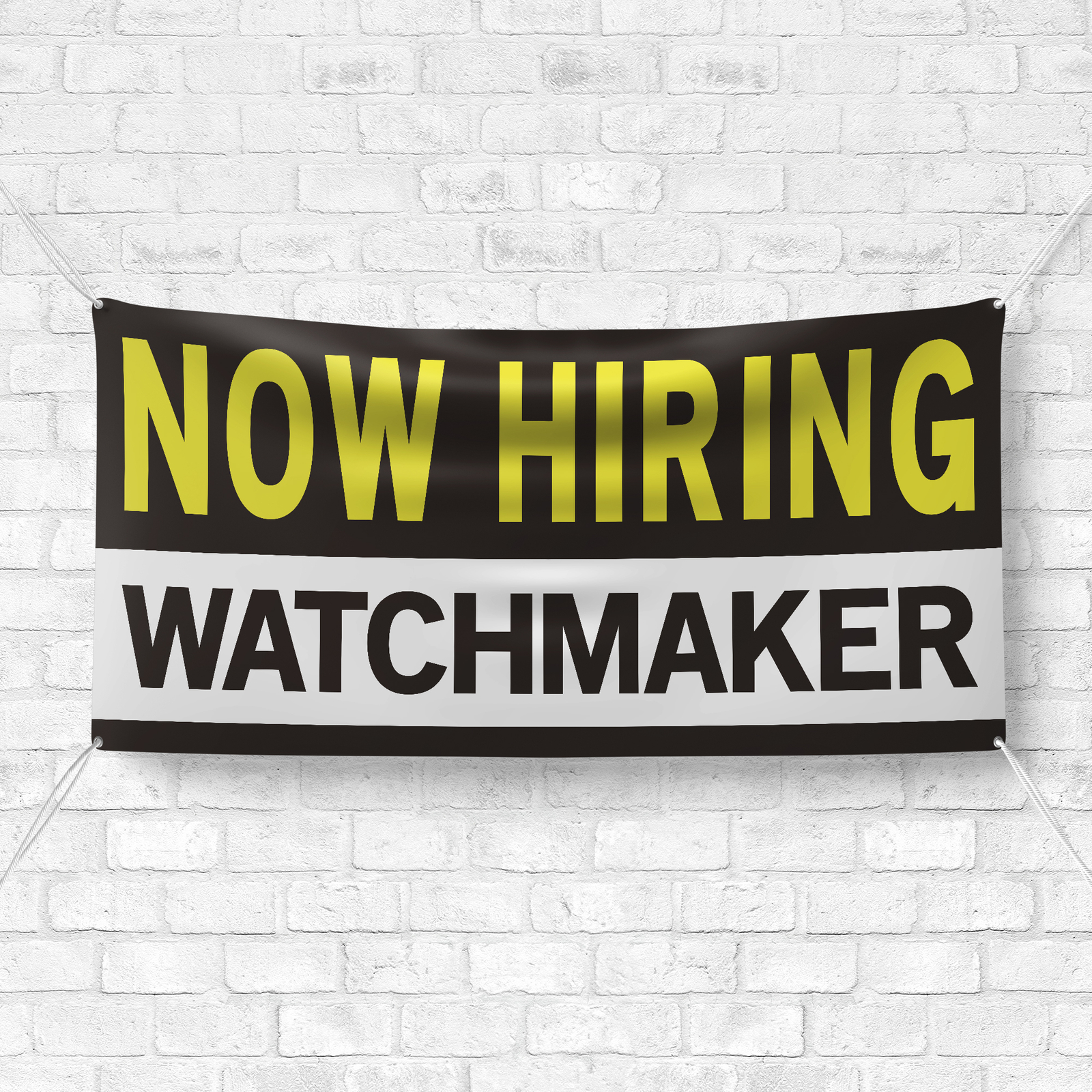 Now Hiring Watchmaker 13 oz Heavy Duty Vinyl Banner Jobs Available Horologist