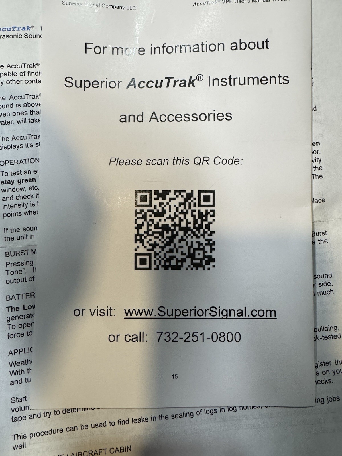 Superior AccuTrak VPE PRO Ultrasonic Leak Detector Upgraded KOSS Headphones