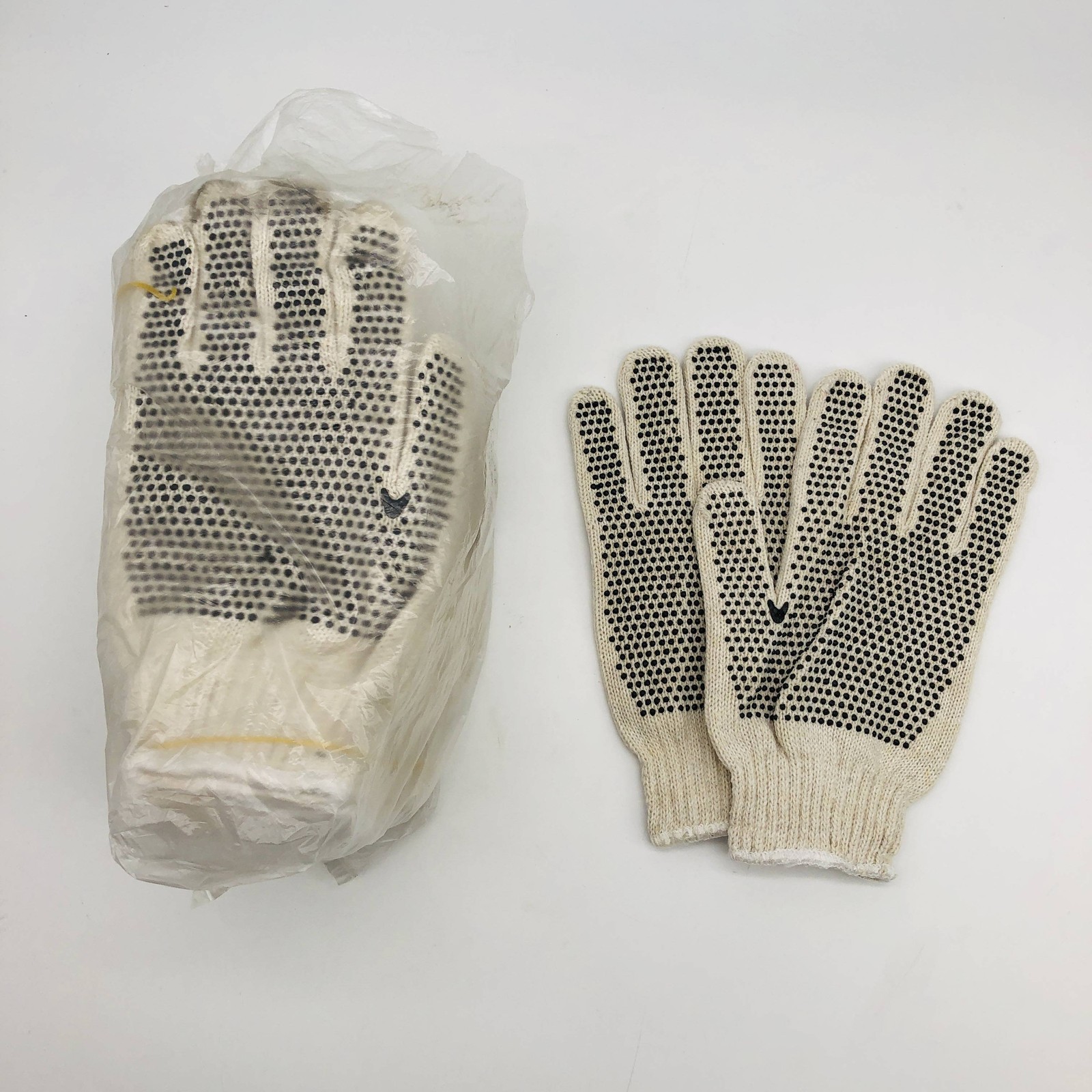 Elco M66PC-PD2 Work Gloves Mens Size XL PVC Dots Cotton/Poly String Knit 12pairs