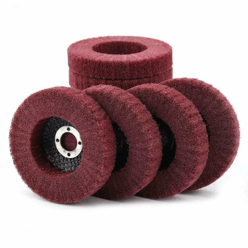 10x 4.5″ Nylon Flap Wheels Polishing Buffing Pad Grinding Disc for Angle Grinder