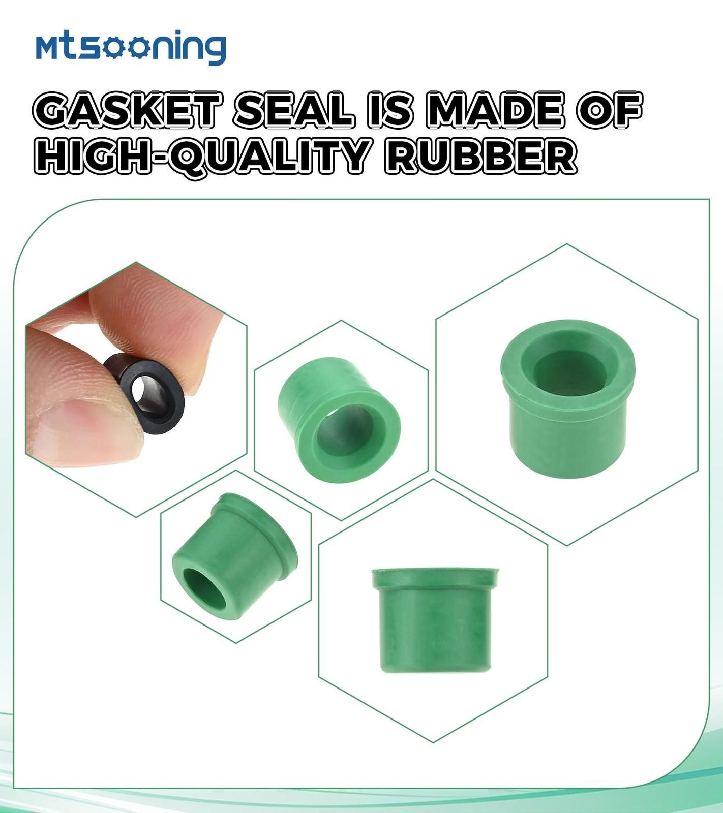 Mtsooning 100 Pcs Hvac 1/4″ Quick Coupler Charging Gaskets, O-ring Green