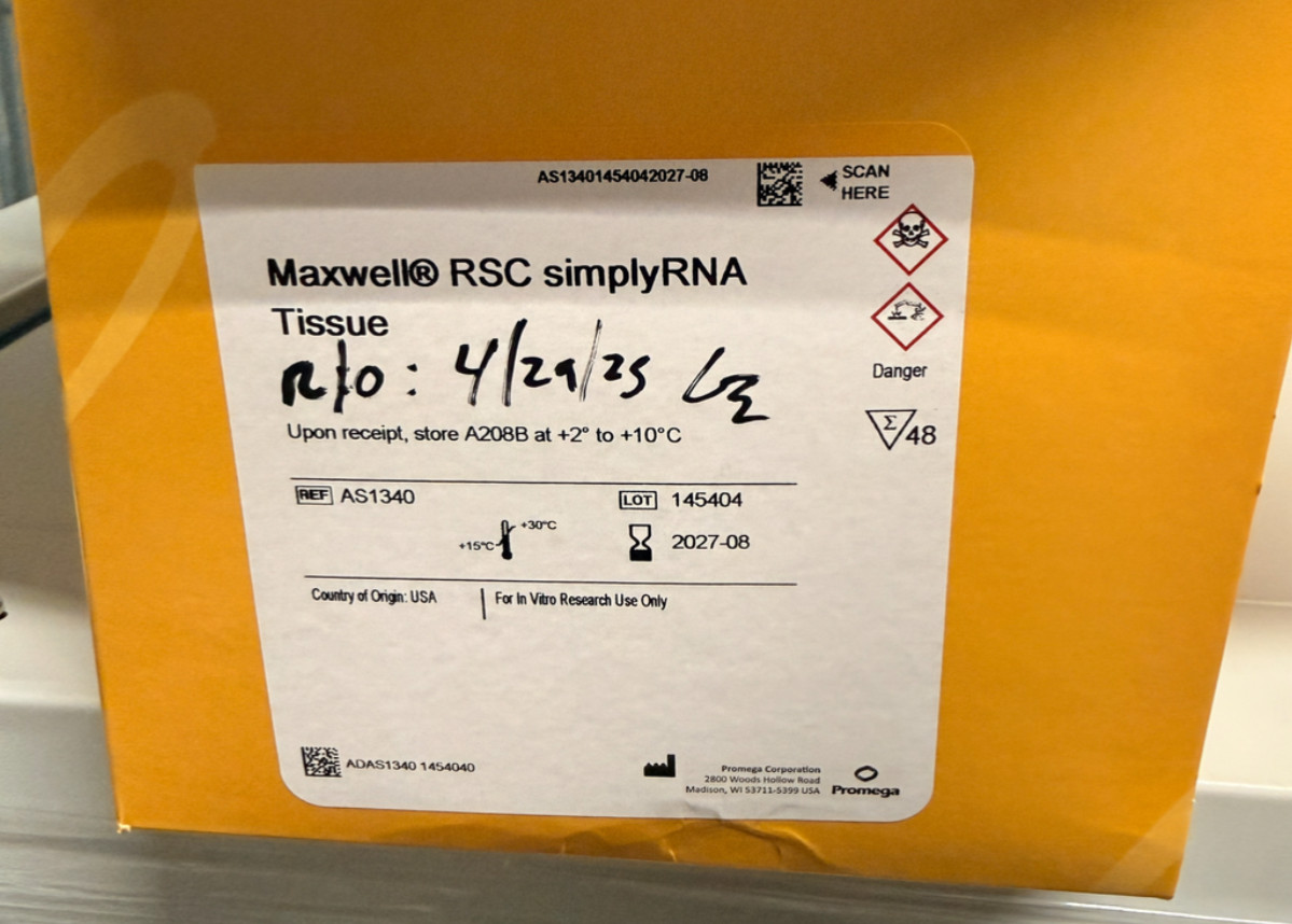 PROMEGA AS1340 Maxwell RSC Simply RNA Molecular Tissue Kit Expiration 08/2027