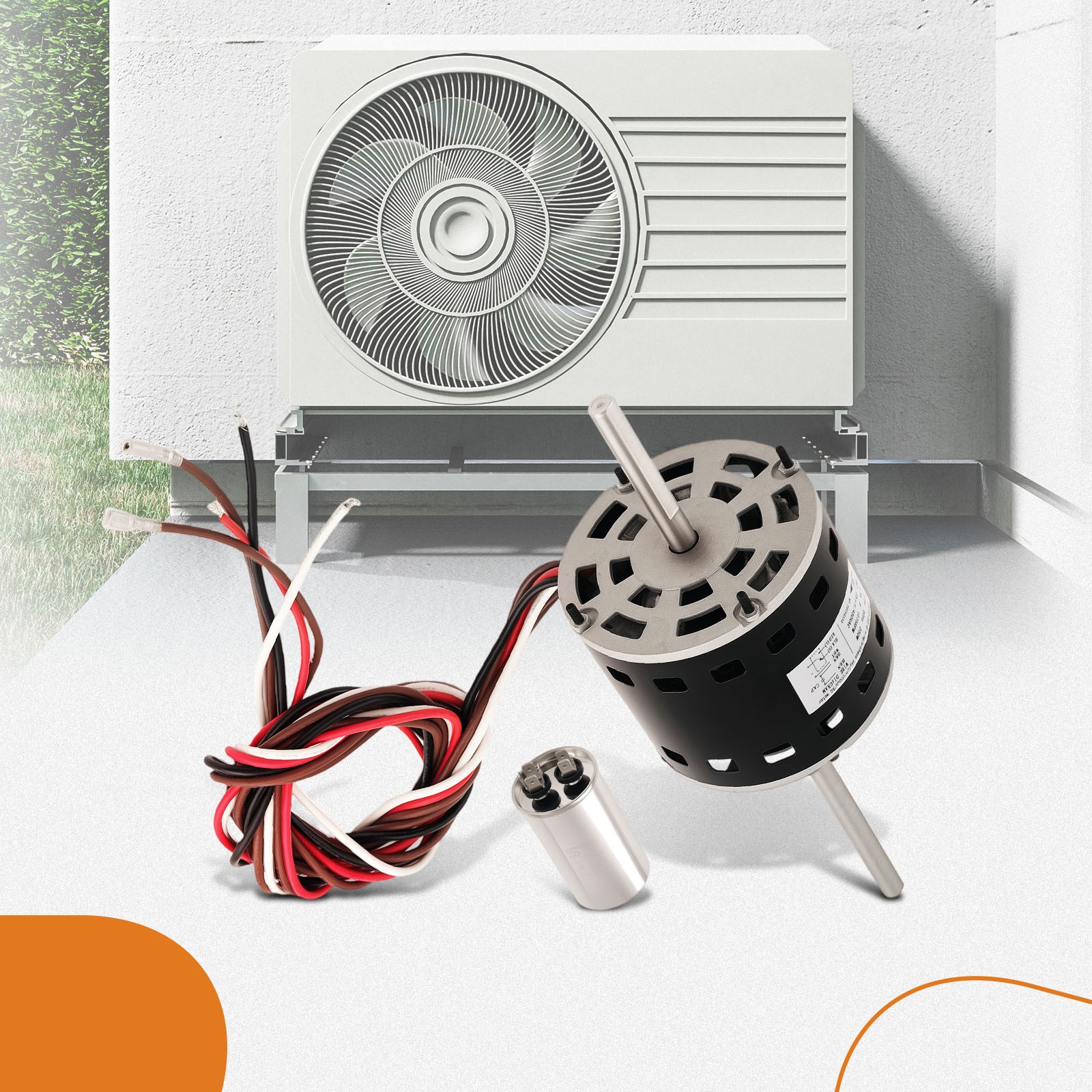 D1092 Fan Motor 1/3 HP 115 Volts 3.4 Amps for Fasco and Coleman Parts 7184-0156