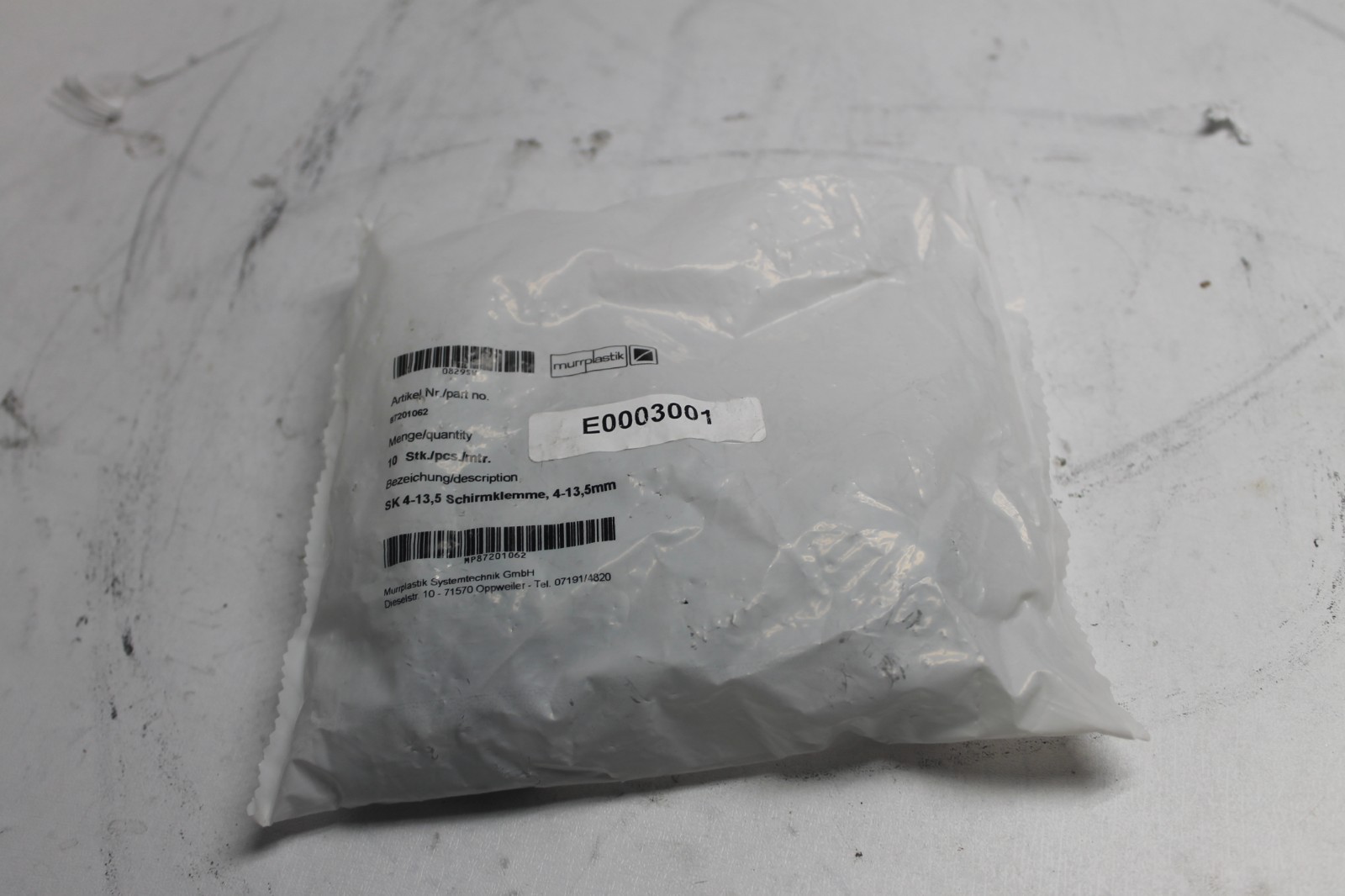 Sealed Bag of 10 Murrplastic 87201062