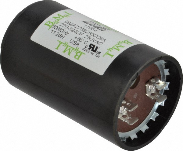 Value Collection Motor Start Capacitor, 270-324 Microfarad, 250 Volts