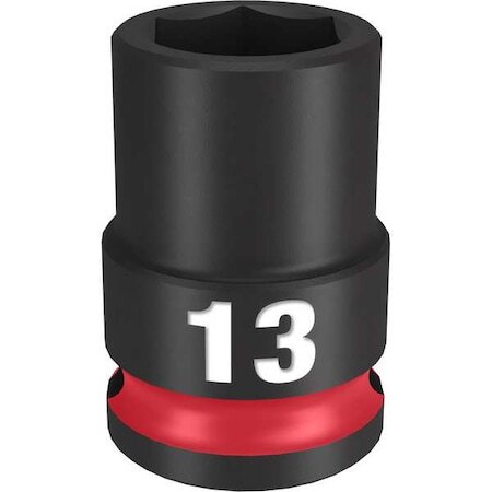 Milwaukee Tool 49-66-6137 3/8″ Drive Standard Impact Socket 13 Mm Size,