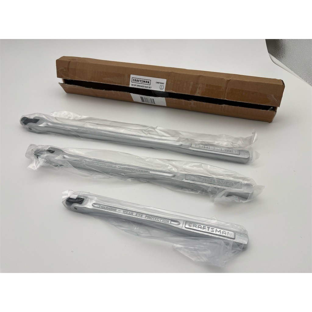 CRAFTSMAN 3-Piece Breaker Bar Set Square Drive