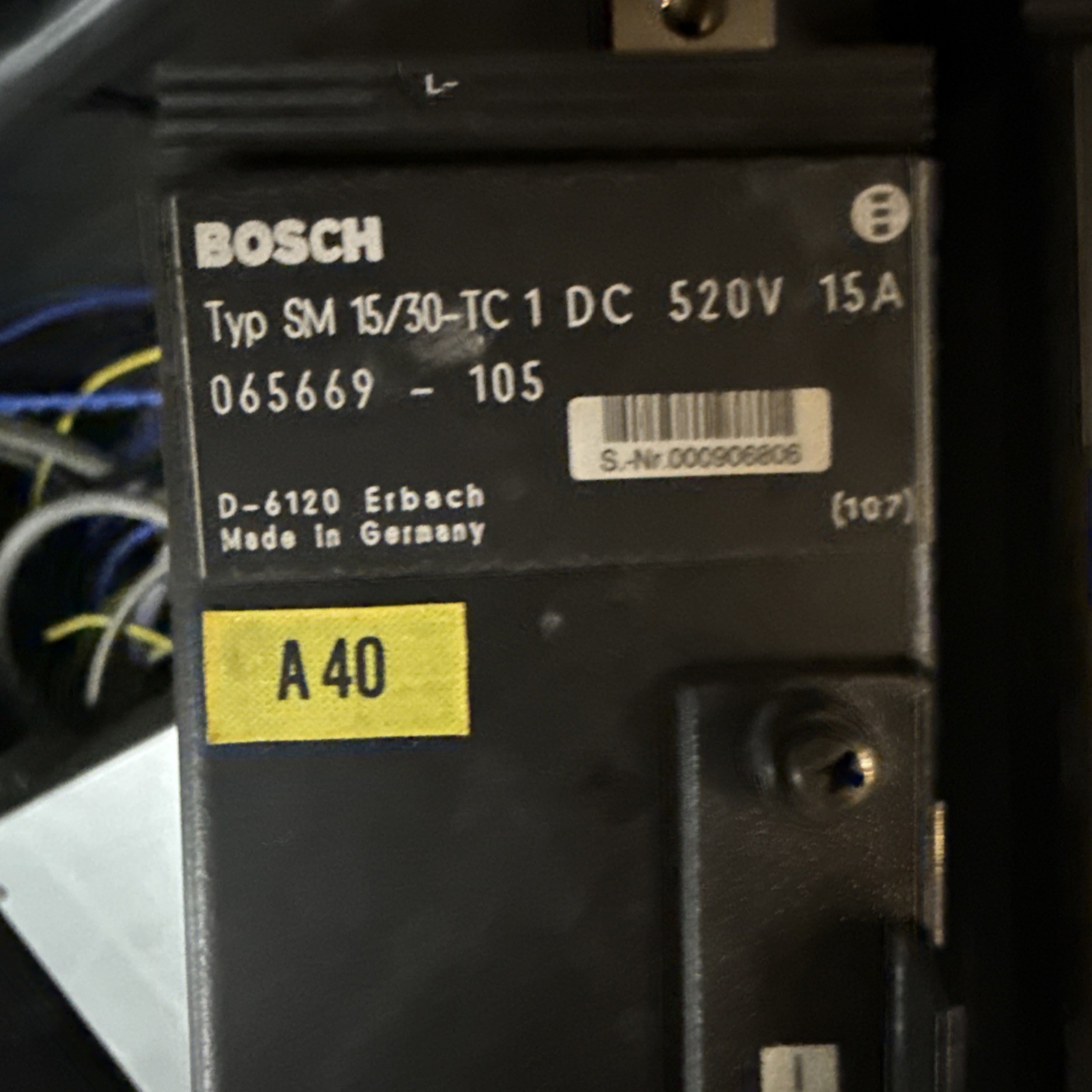 BOSCH SM 15/30-TC1 DC 520V 15A Servo Module 065669-105