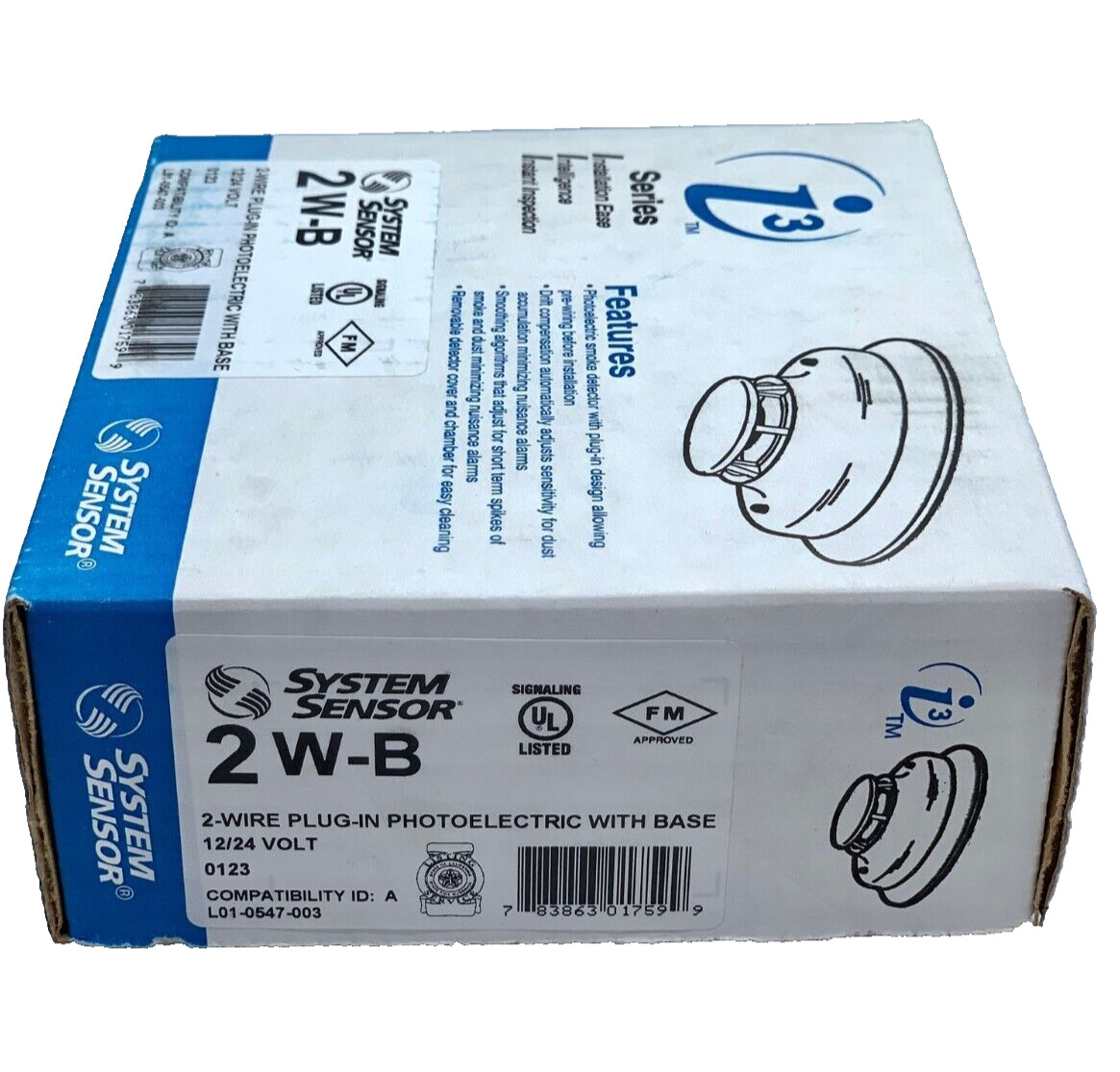 System Sensor 2W-B Smoke Detector 2-Wire White – Same Day Shipping (SEALED)