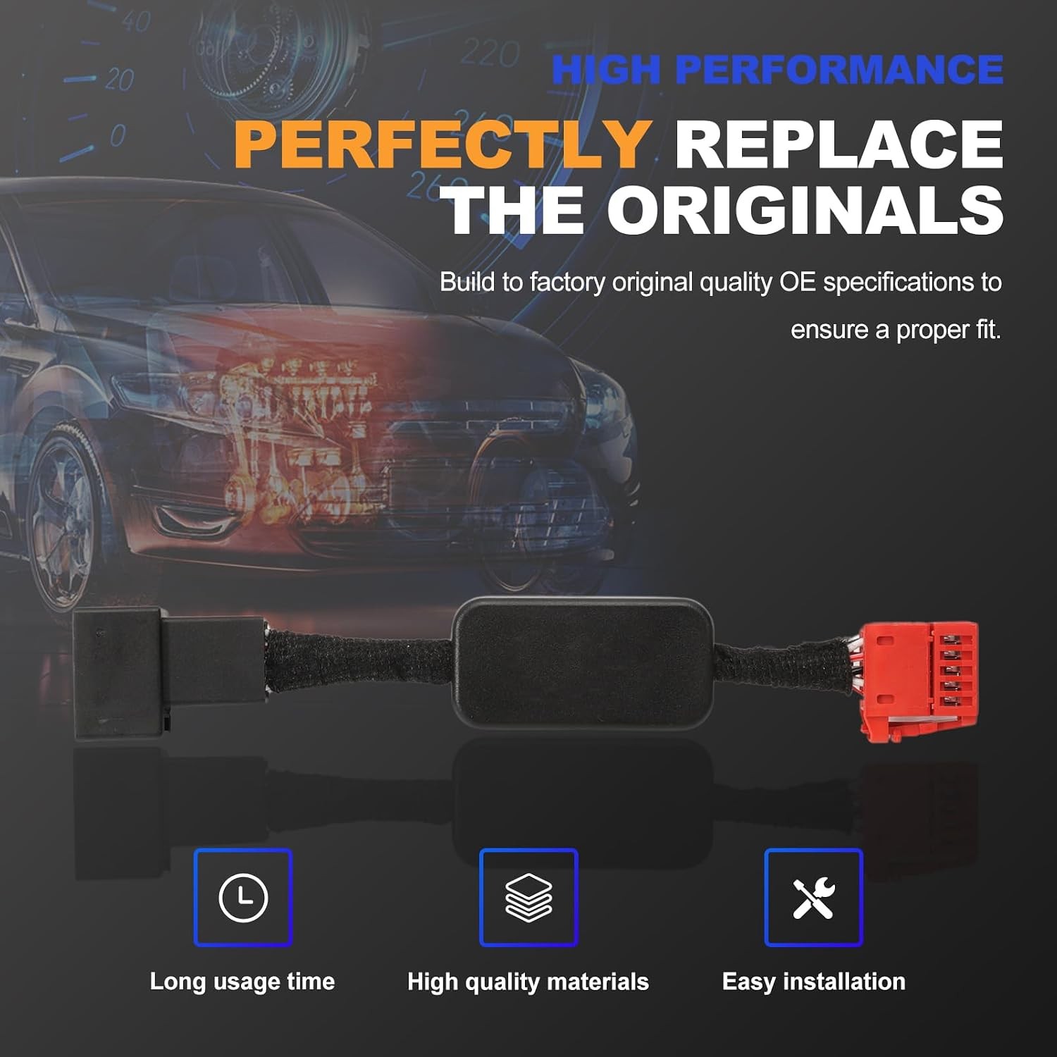 Auto Start Stop Eliminator Engine System Harness Cable fits Tiguan – ，Default