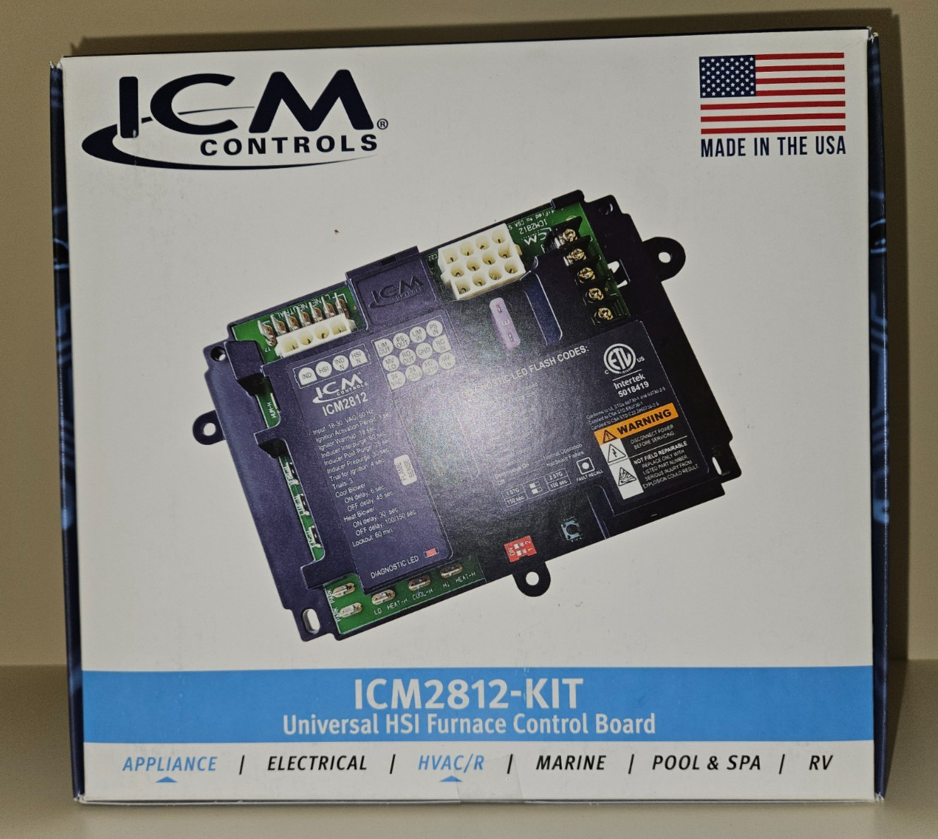 ICM Controls ICM2812-KIT Universal Ignition HSI Furnace Control Circuit Board