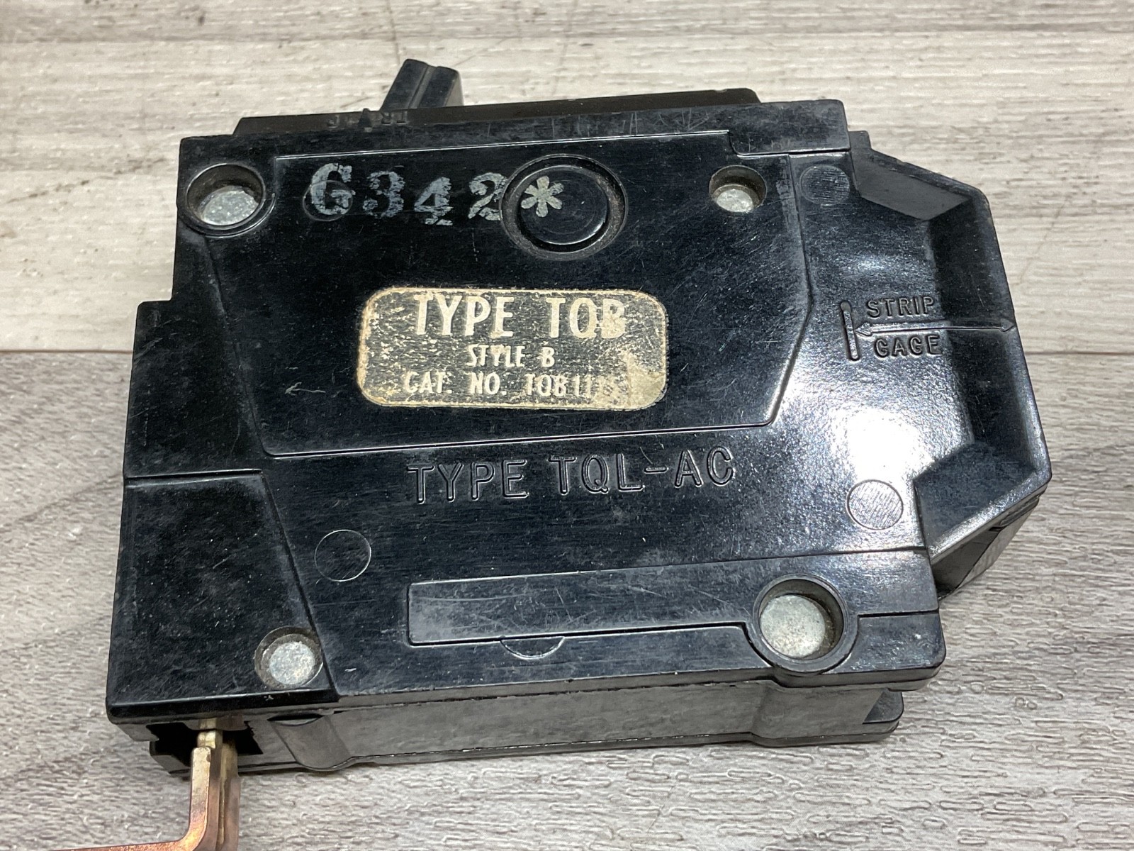 G.E BREAKER TQL-AC 15AMP 1 POLE #341A146PR2