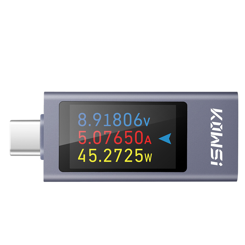 USB Type-C Power Tester Digital Voltage Current Capacity Meter DC4-30V 0-12A