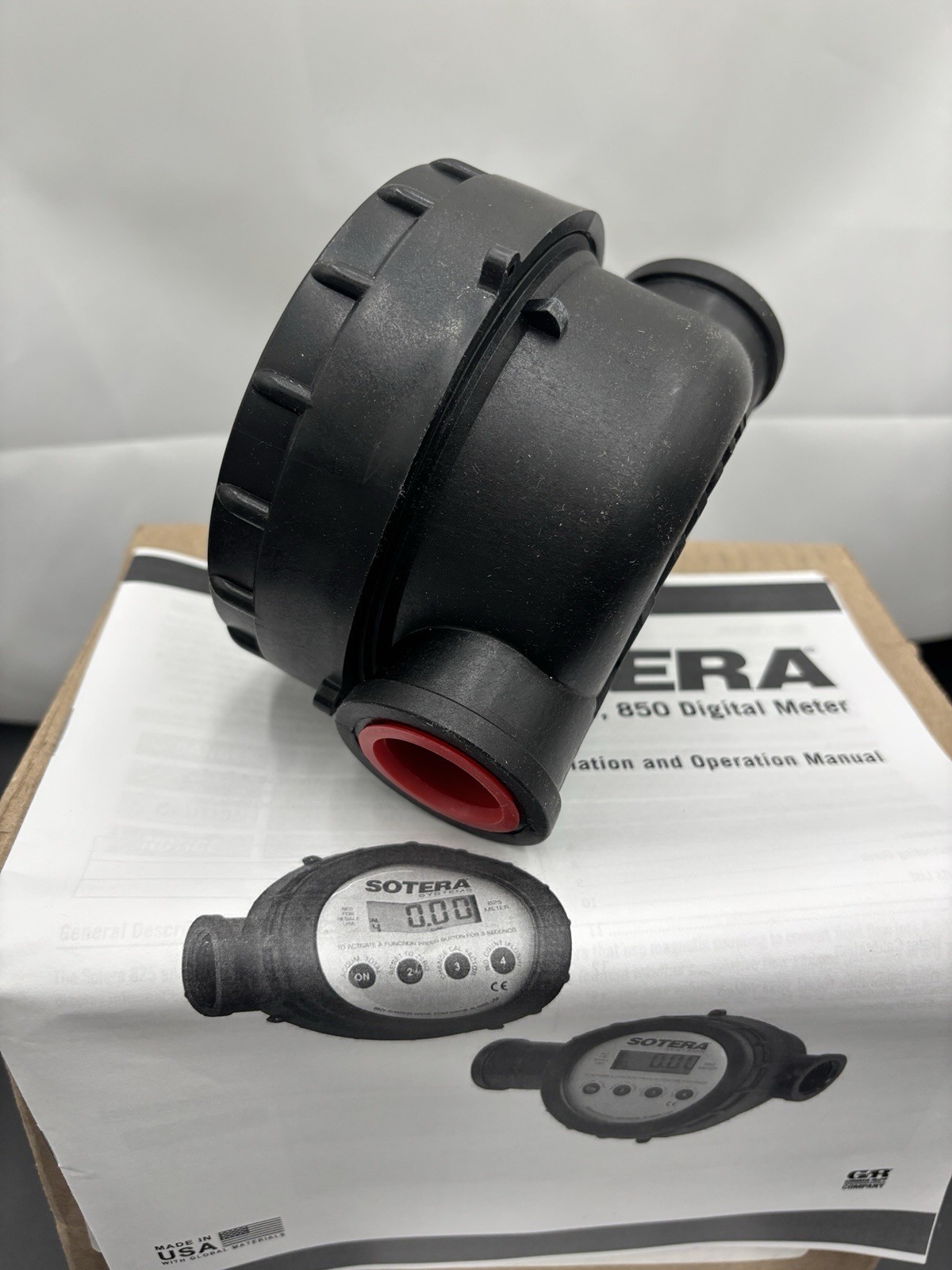 Sotera 825 1″ Digital Chemical Transfer Meter 2-20 GPM Open Box NEW