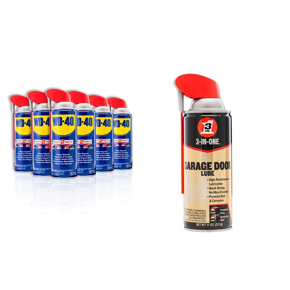 WD-40 Multi-Use Product with Smart Straw Sprays 2 Ways, 12 OZ [6-Pack] 6-Pack