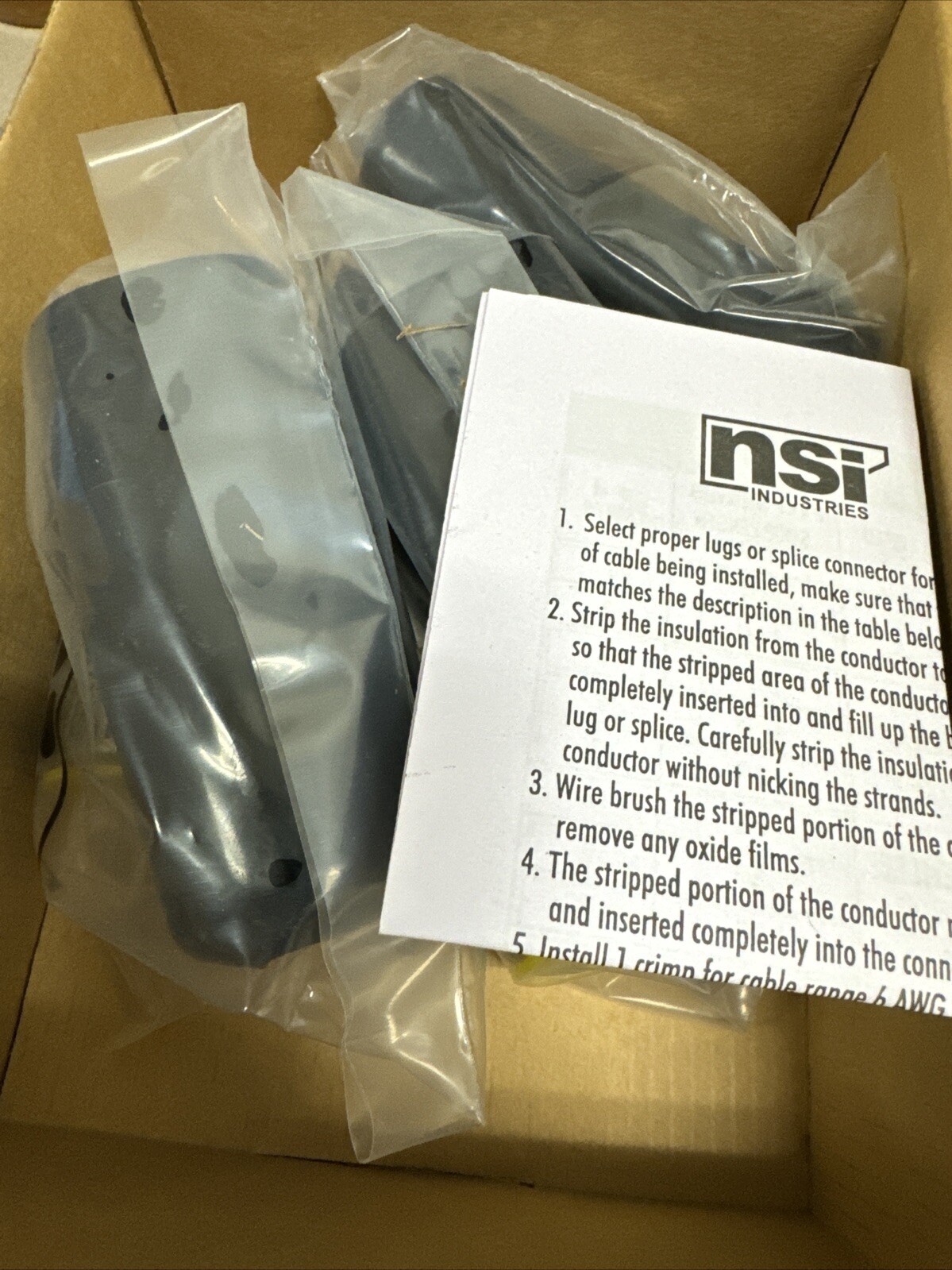 NSI PTS-750 Yellow Die 750 MCM AL9CU Solid Pin Terminal -Box Of 3