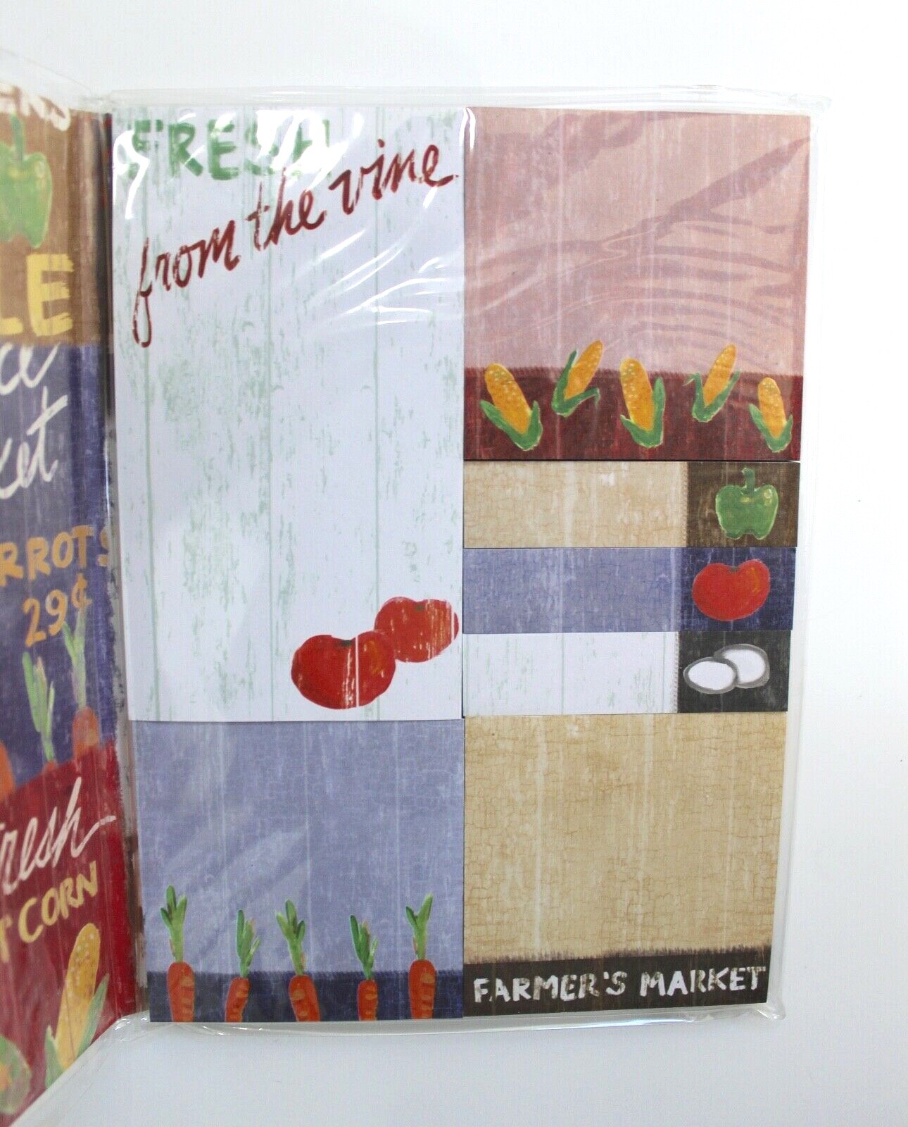 Punch Studio Farmer’s Market Sticky Note Set NWT