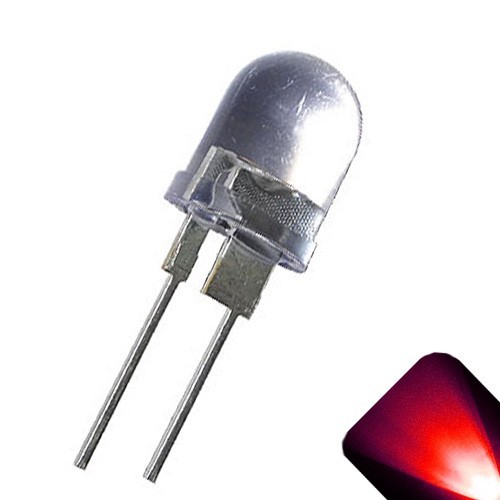 10 x LED 10mm Red .5 Watt Ultra Super Bright High Power LEDs 0.5w half 1/2 Boat