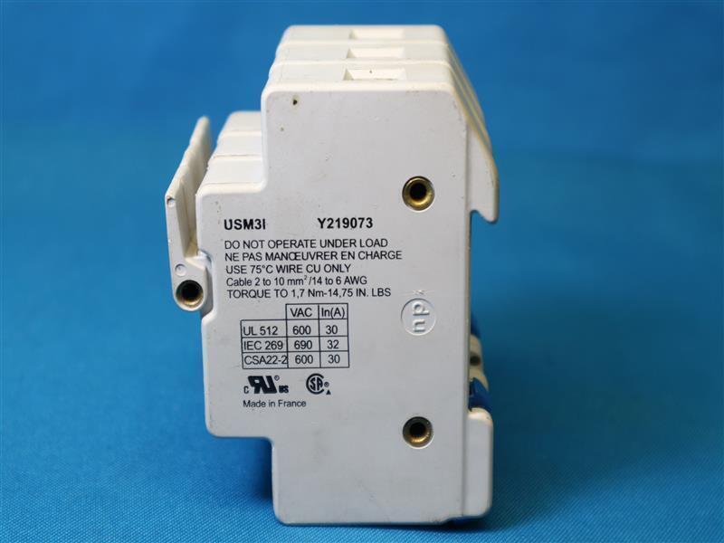 Ferraz Shawmut USM3I Y219073 Ultrasafe Fuse Holder 3 Pole 30 Days Warranty