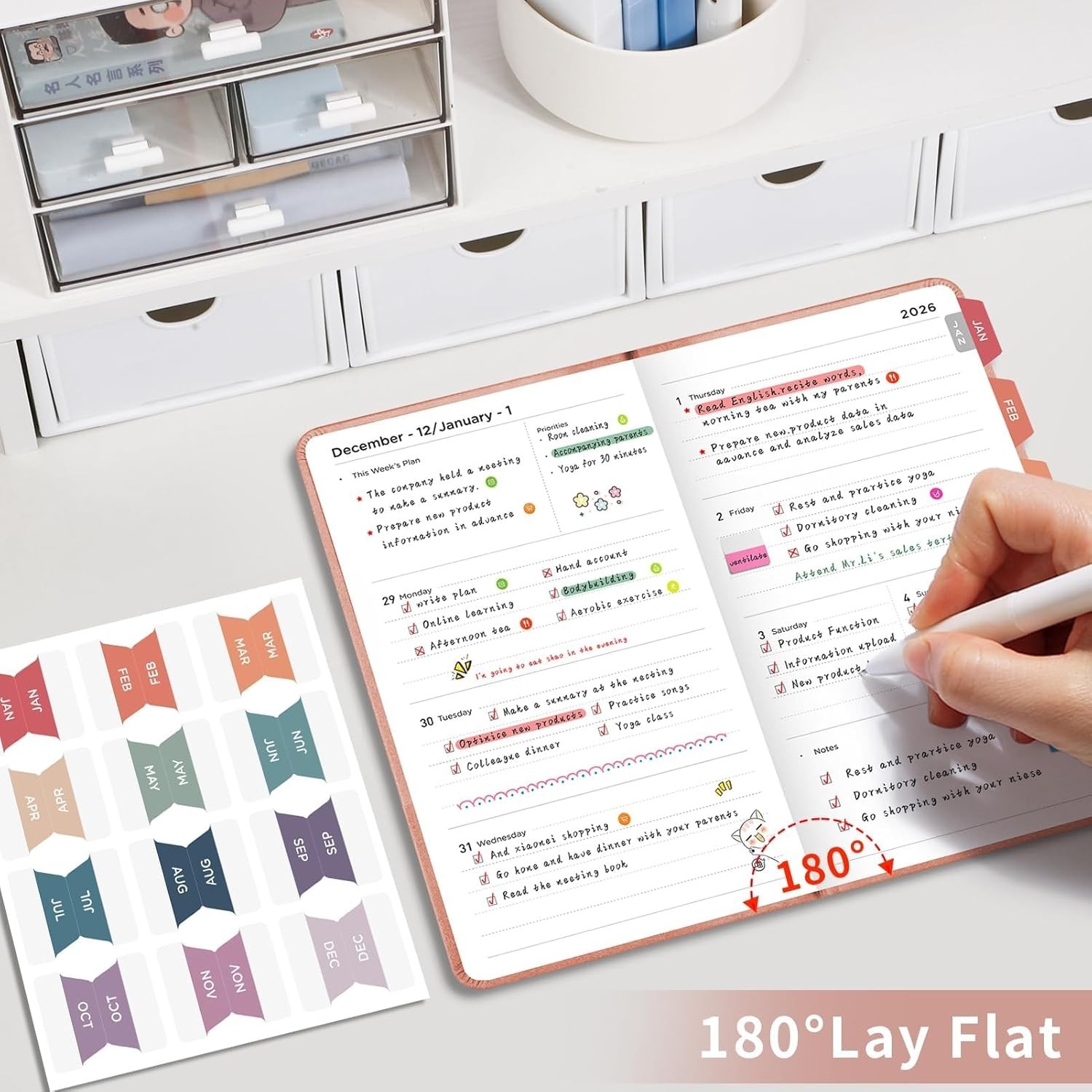 «Small Pocket Planner 2026-2027, Weekly and Monthly Calendar Planner, 15 Months,