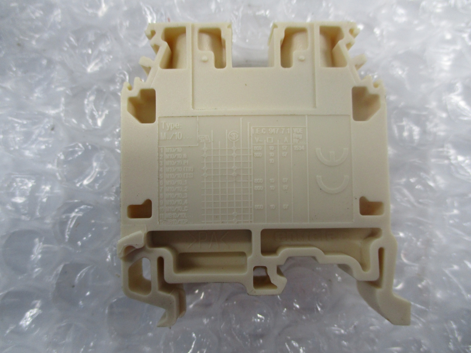 ENTRELEC M./10 TERMINAL BLOCK BEIGE NSNP