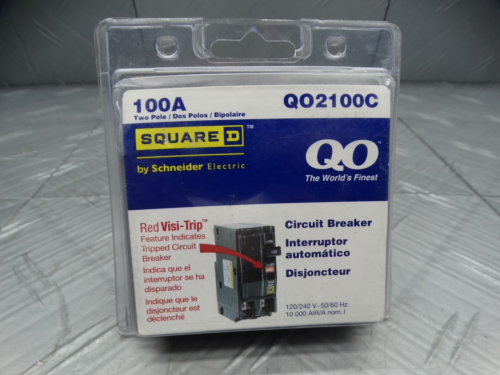 Square D 100 Amp 2-Pole Circuit Breaker Plug-on Design, Easy to Install QO2100C