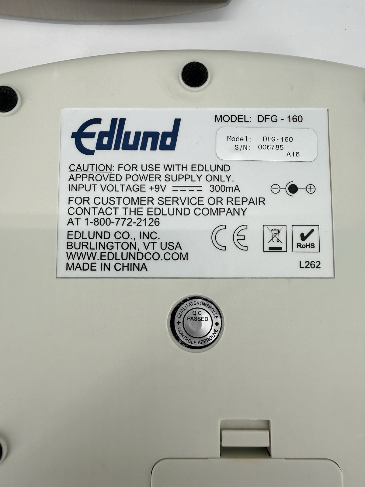 Edlund DFG-160 Digital Portion Control Scale 10 lb Silver New In The Box