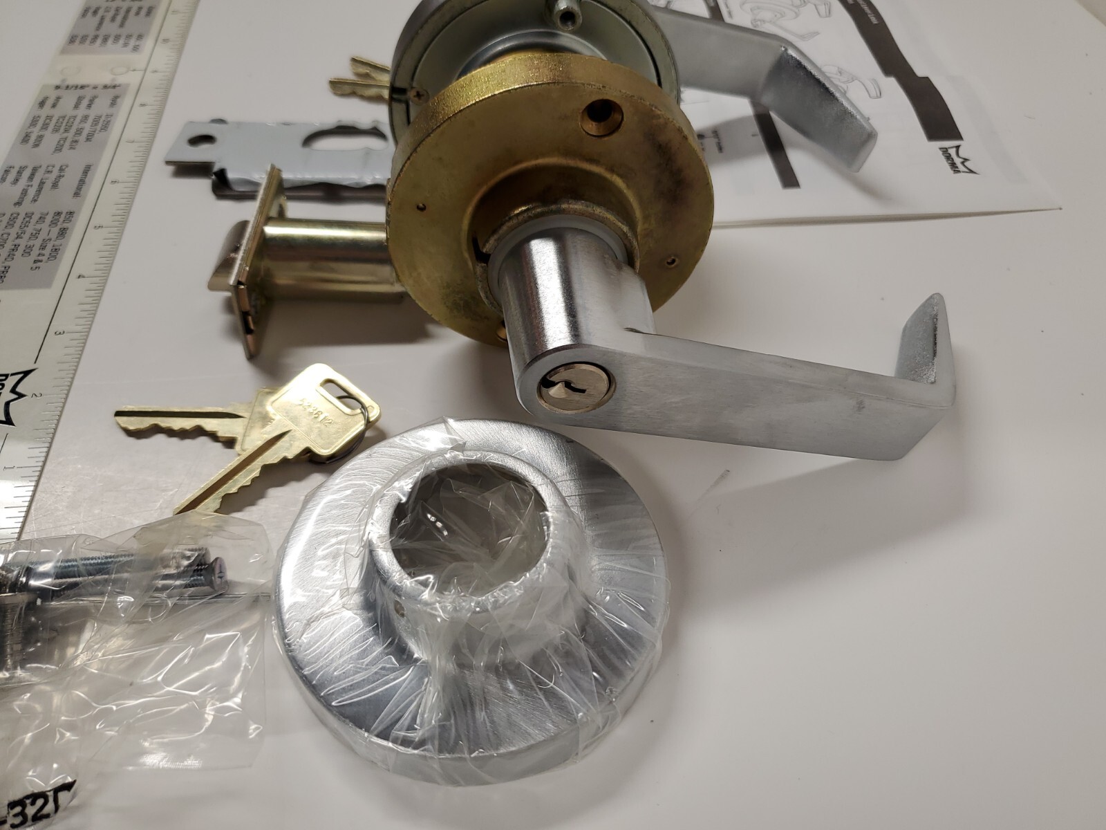 «NEW» Dorma Classroom Intruder Lock, CL877D LRC 626 RH, Heavy Duty Keyed, CL800