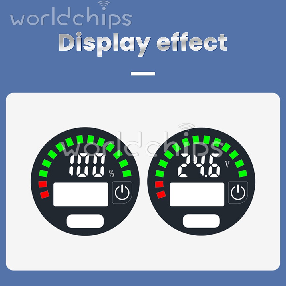 DC 7-30V Waterproof Digital Voltage Battery Capacity Level Indicator Voltmeter