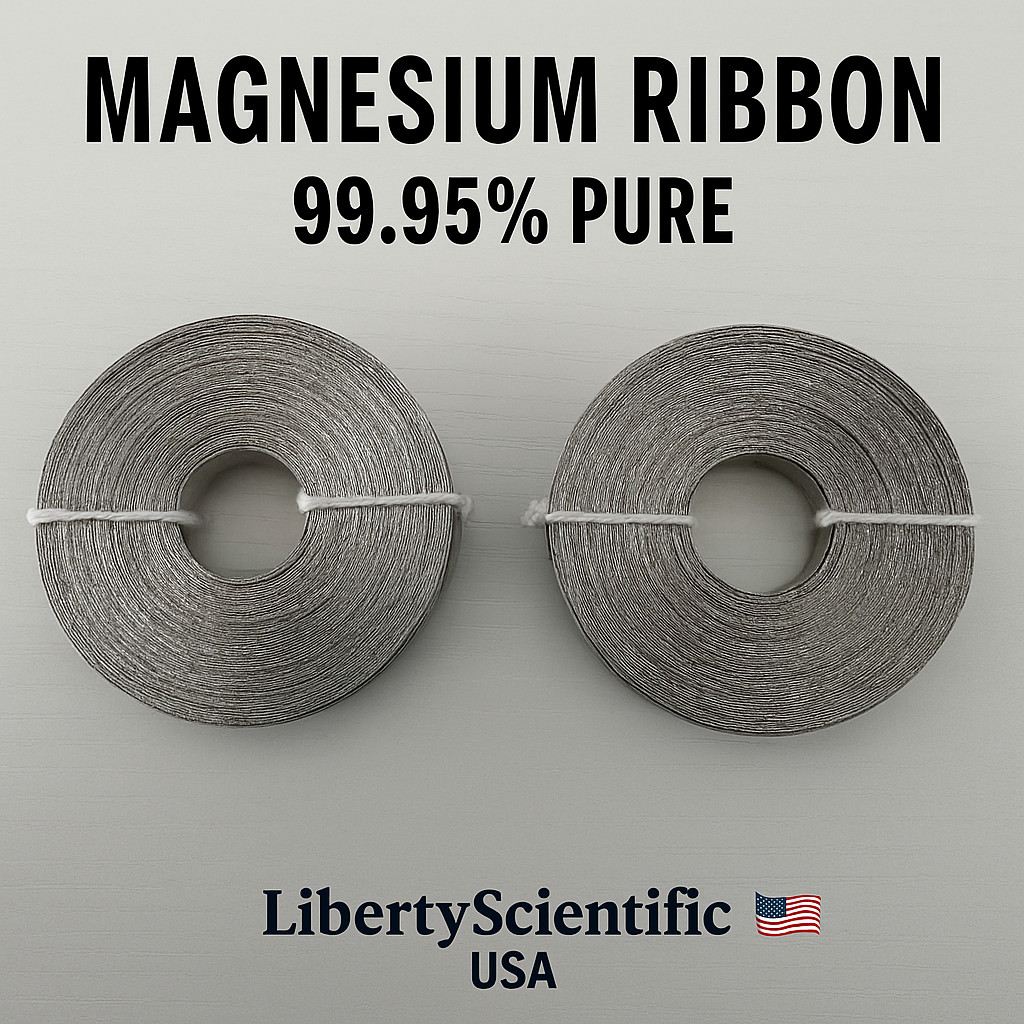 50 Rolls Magnesium Ribbon 99.95% Pure for Lab Use | Liberty Scientific USA