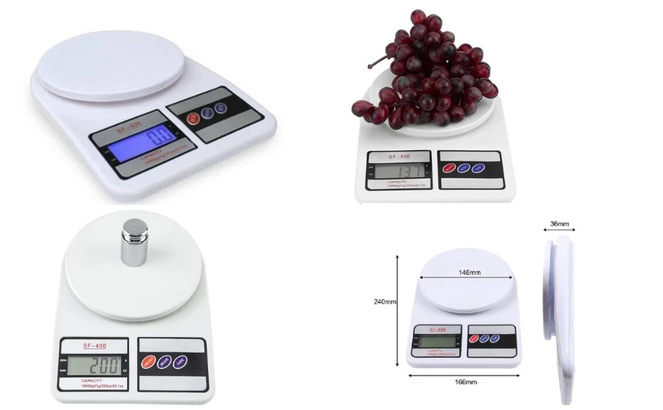 Digital Electronic Kitchen Scale Postal Postage Parcel Weight Weighs Upto 10kg