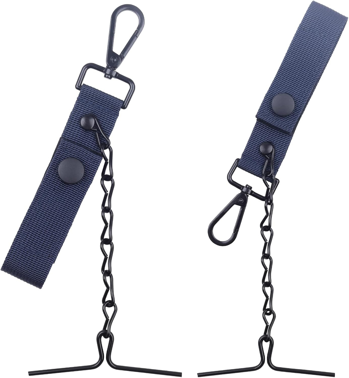 2-Pack Electrical Tape Holder with Keyring and Snap Loop, Blue