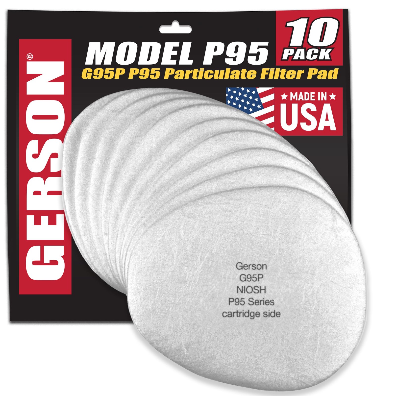 NIOSH G95P P95 Filter Pads for Cartridges 5 Pair/