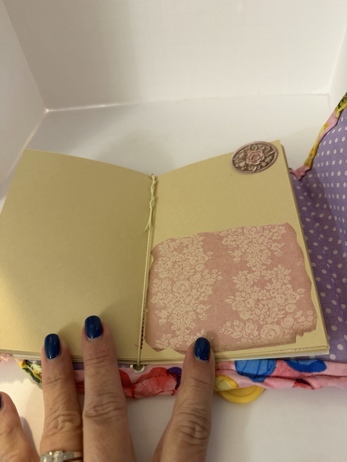 Handmade Junk Journal Beautiful Butterfly Material Measures 6.5×5.5 – Eclectic