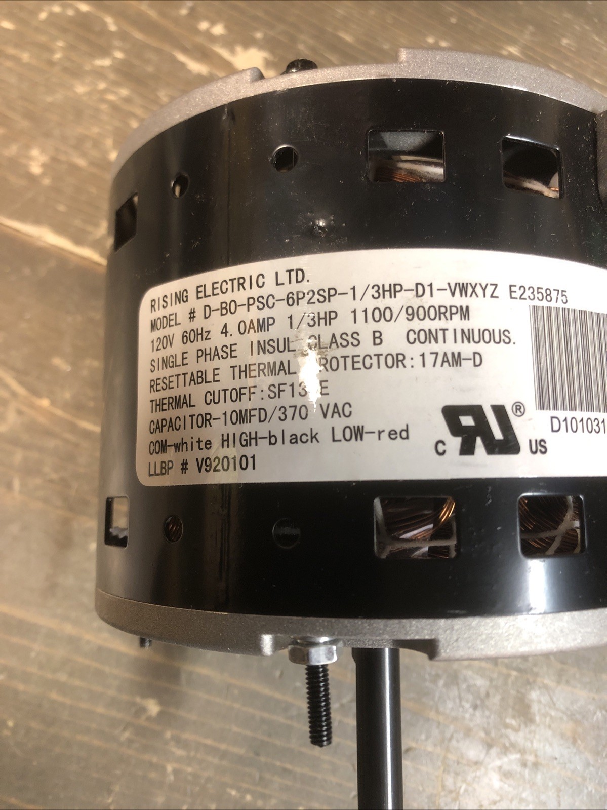 Master Flow Replacement Motor For 30” Belt Drive Whole House Fan 30BD *READ