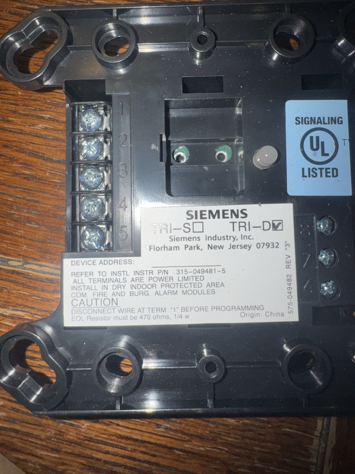 Siemens TRI-D Dual MONITOR MODULE. BRAND NEW