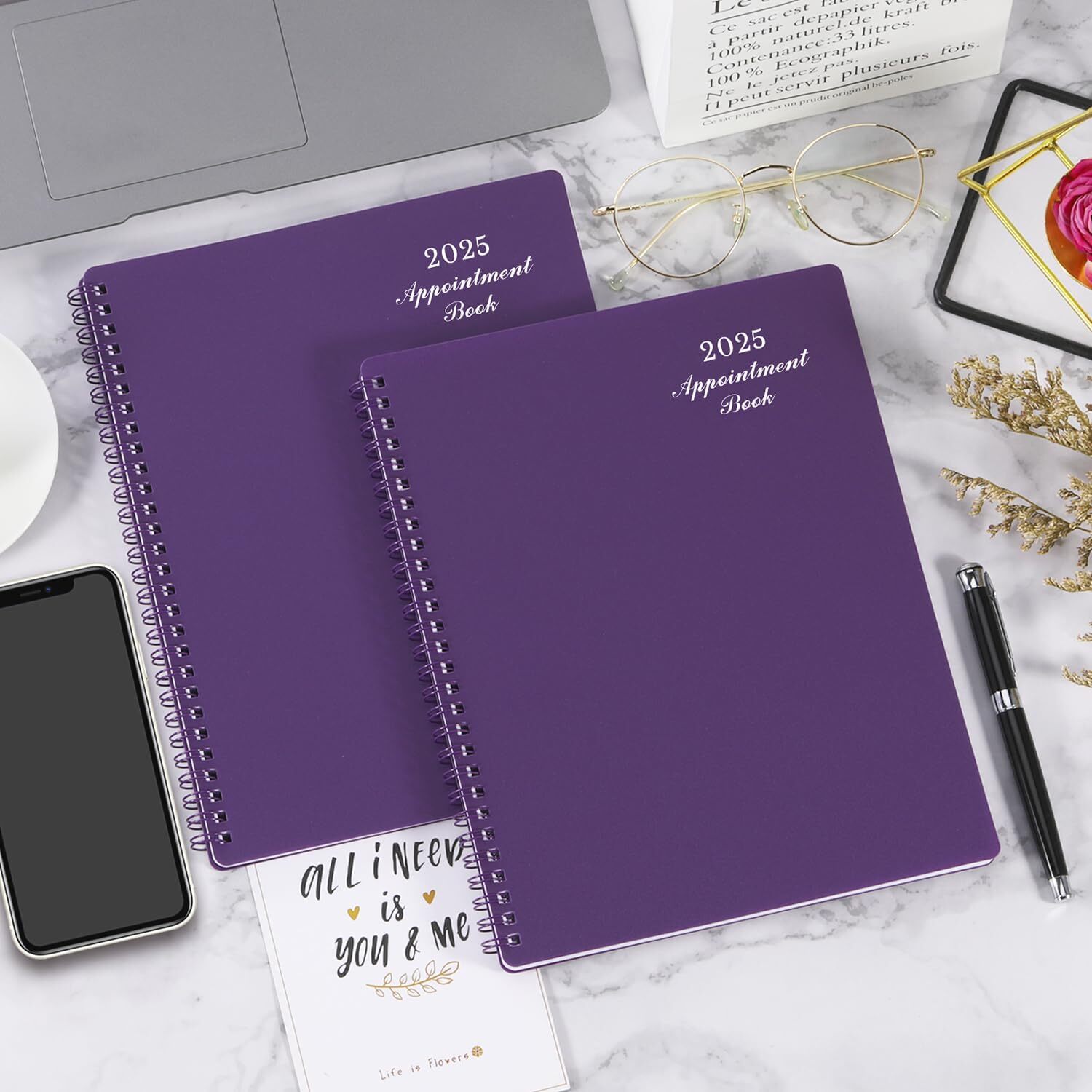 2025 Weekly Appointment Book/Planner-Daily Hourly Planner 2025,Jan 2025-Dec 2026