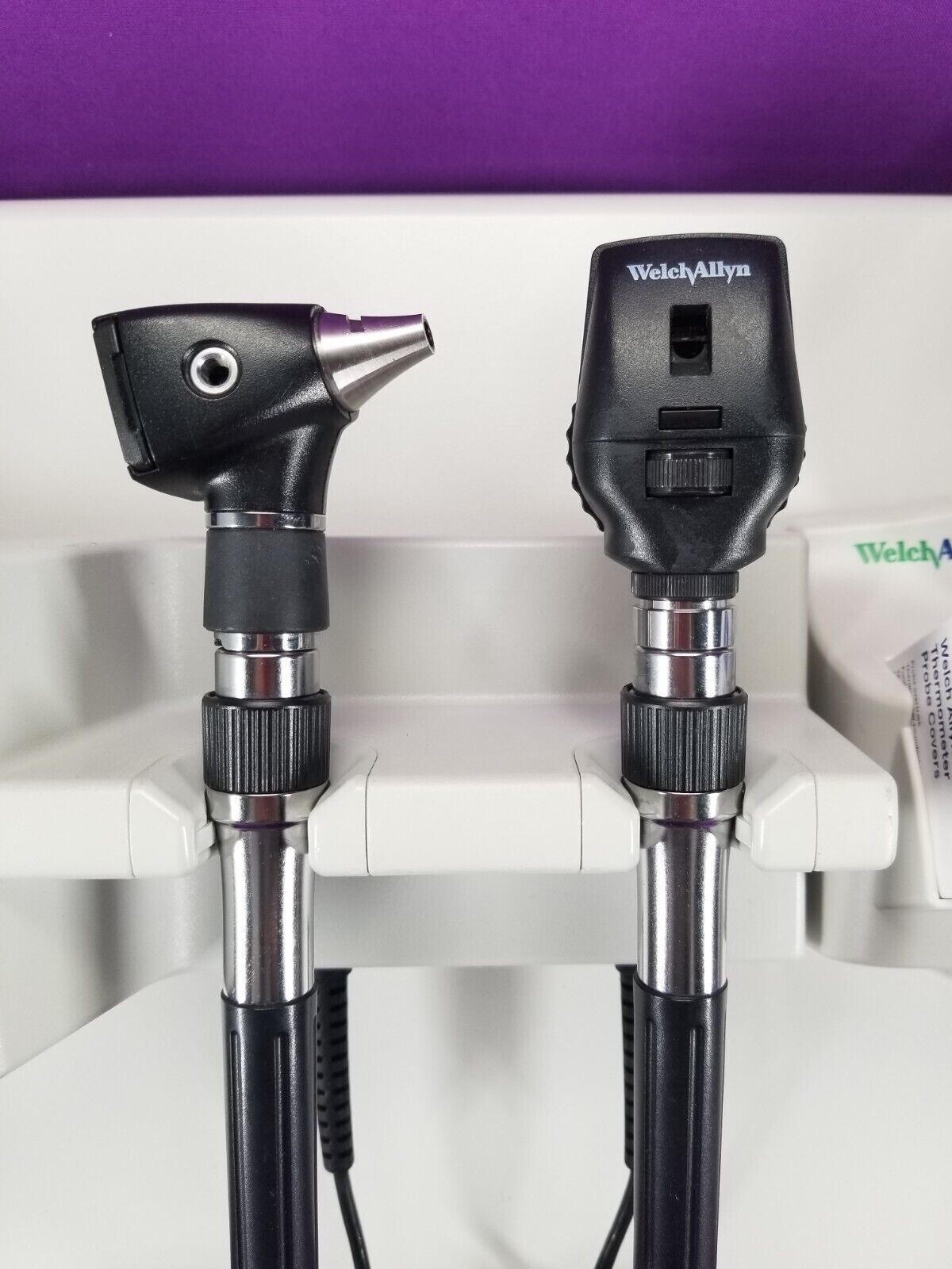 Welch Allyn Integrated 767 Diangostic Wall Board w/ Otoscope, Ophth-collectible