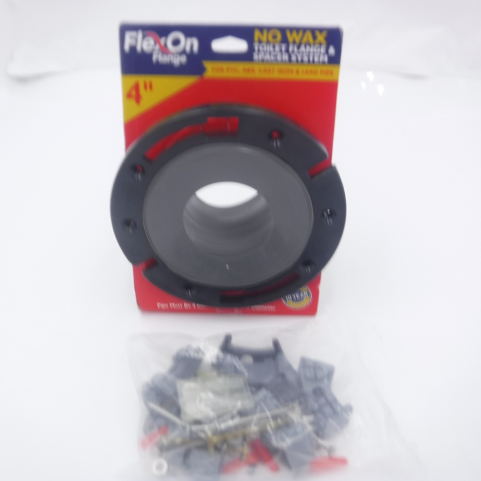 4″ Flexon Flange No Wax Toilet Flange & Spacer System PB-204