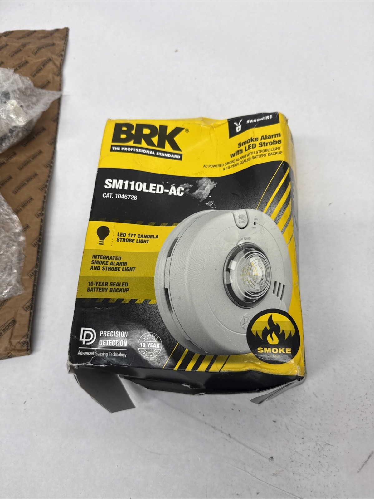 BRK SM110LED-AC Hardwired Smoke Alarm with LED Strobe