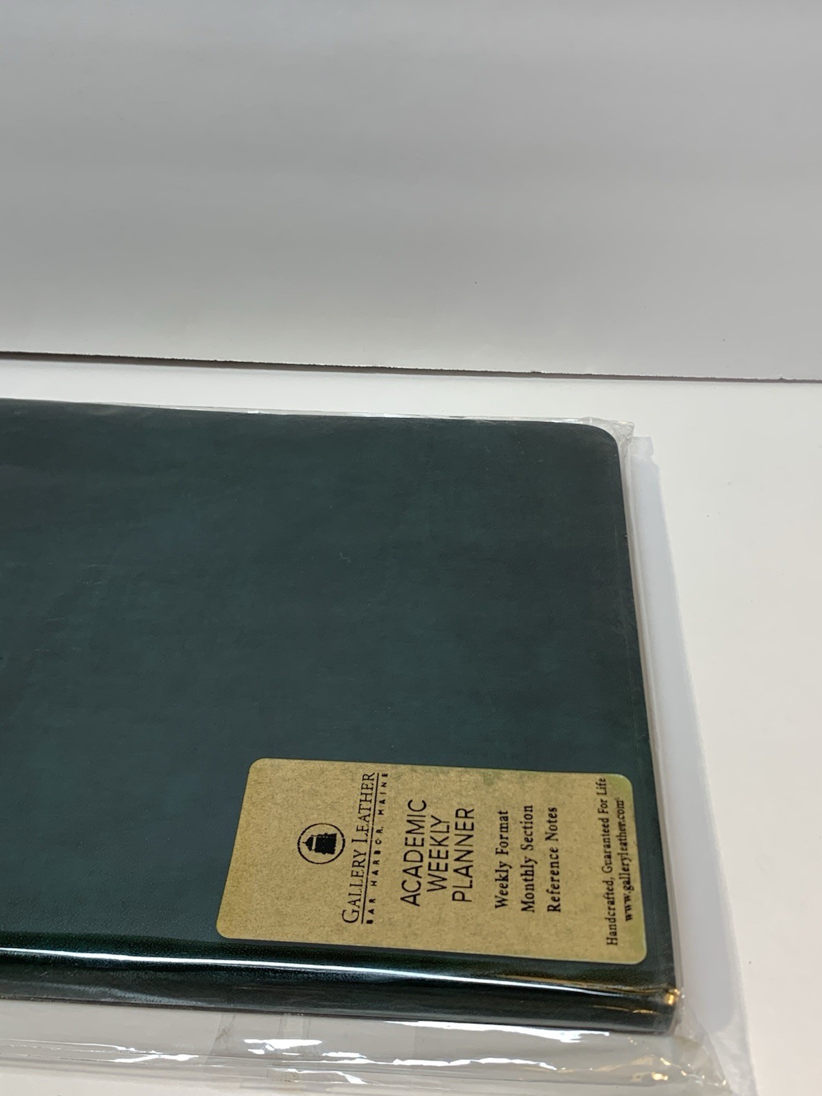 Gallery Leather 2026 Academic Planner Weekly Format Monthly Section Green NEW