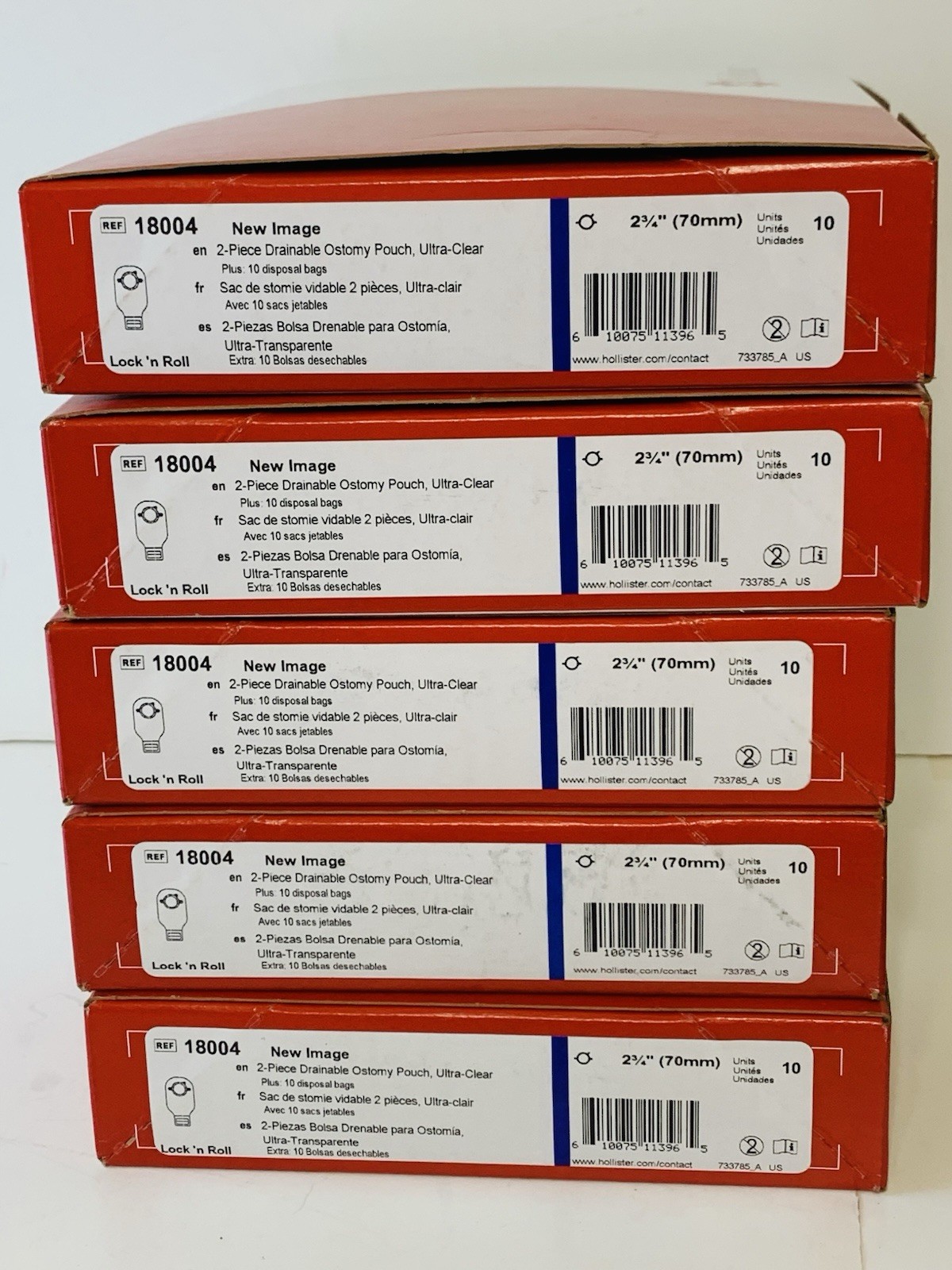 10 BOXES Hollister 18004 New Image 2-Piece colostomy 10BX/10EA Exp2030/10 FRESH